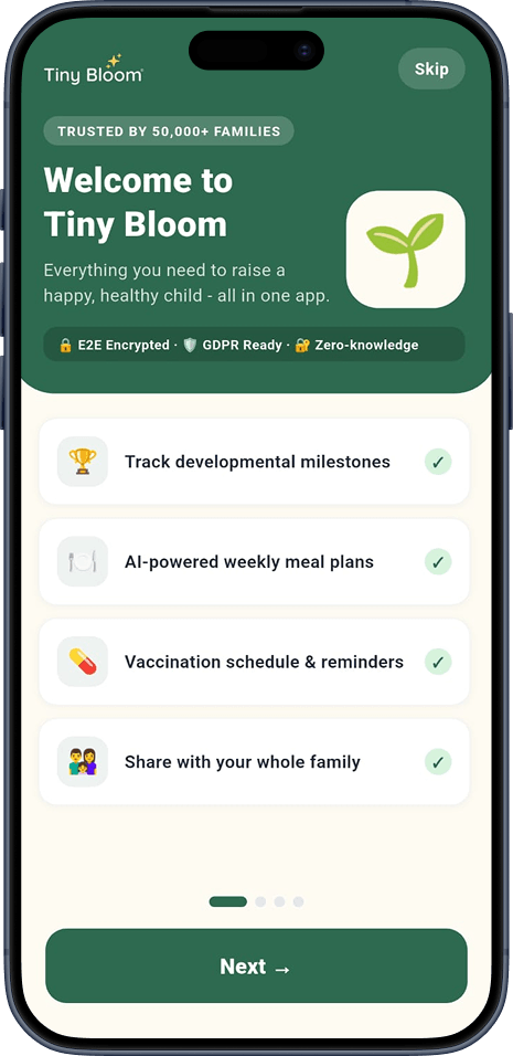 Mobile app screen